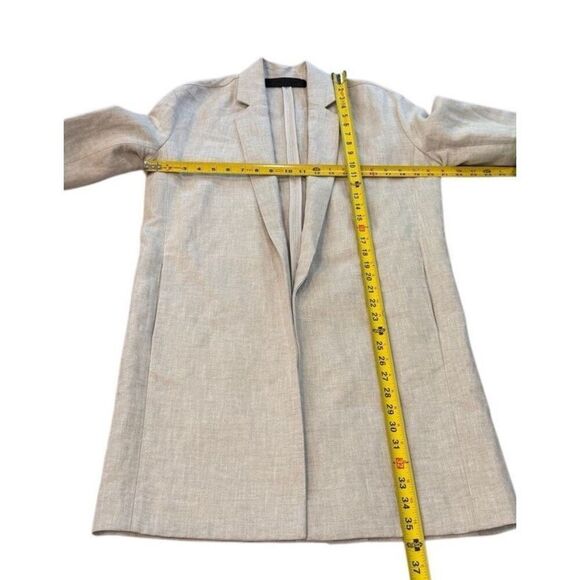 Jenni Kayne Womens Linen Trench Coat Small Missing Belt - Picture 11 of 11